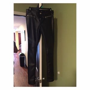 Faux leather like pants
