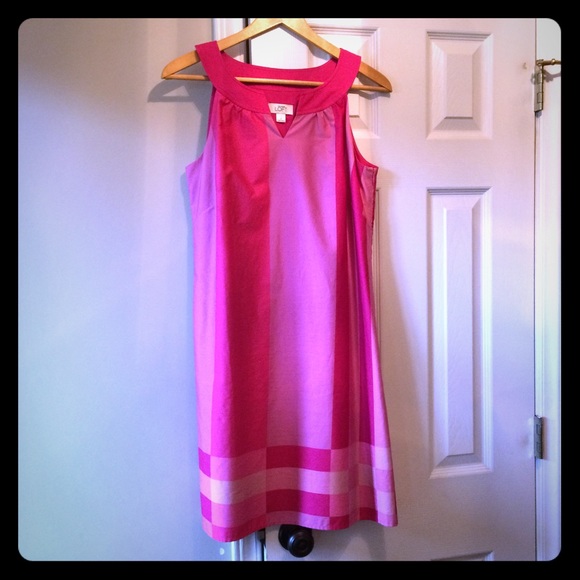 Pink Sheath Dress ~ LOFT ~ Size 8