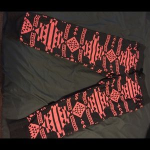 Aztec print joggers