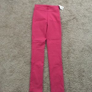 Pink tight pants