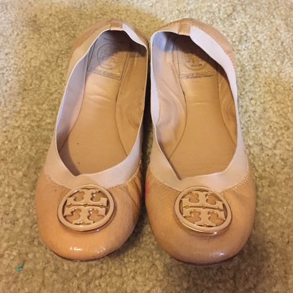 Tory burch tan flats