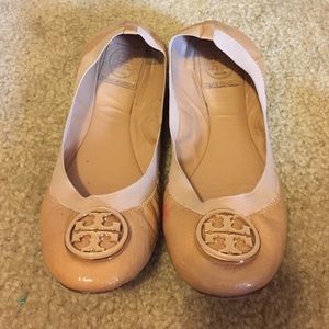 Tory burch tan flats