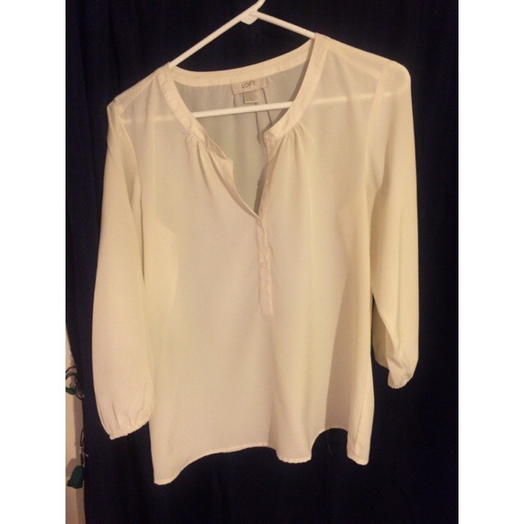 Cream blouse