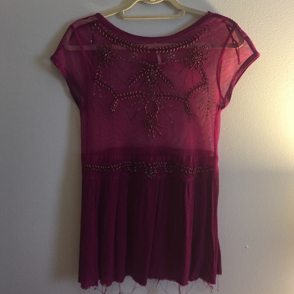 Free people beaded blouse