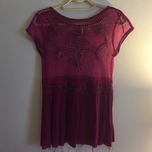 Free people beaded blouse