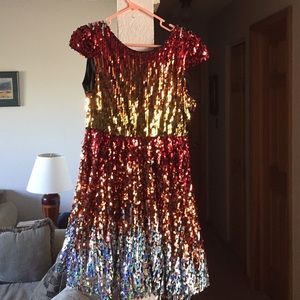 Sparkly party dress.
