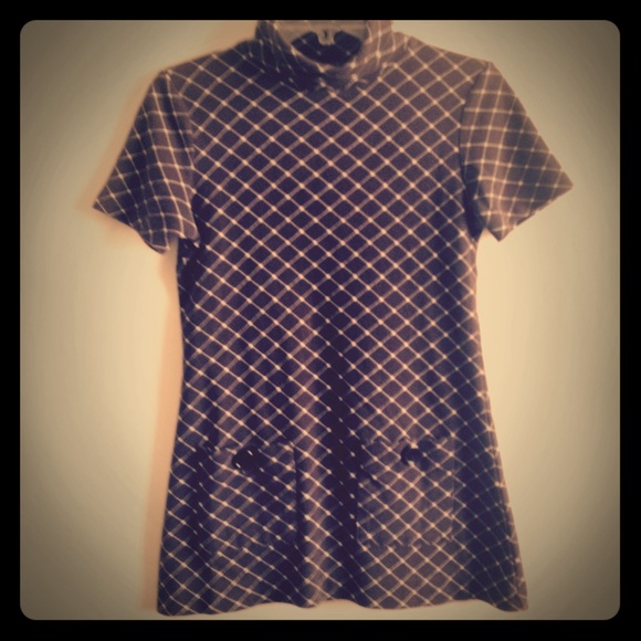 Mod style mini turtleneck dress - Picture 1 of 3