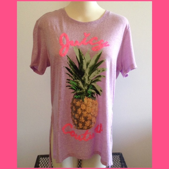 Juicy Long Tee with pineapple on front NWT😍😍🍍🍍 - Picture 1 of 4