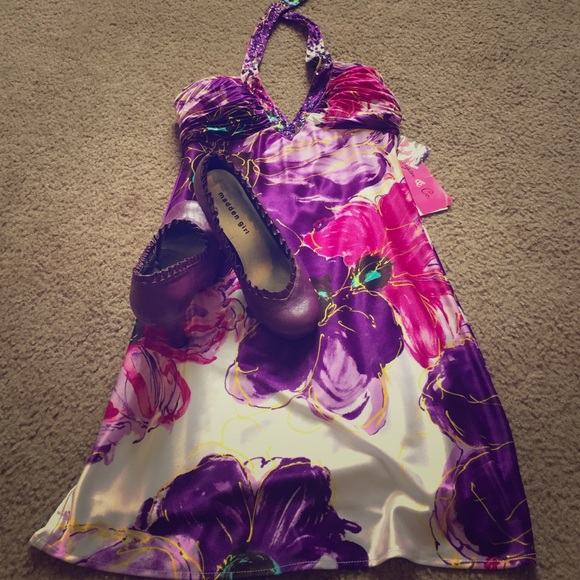 Morgan & Co. Dresses & Skirts - XS Satin Print Dress