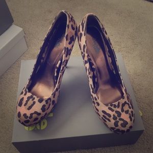 Leopard print heels