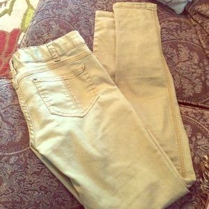 Free People Khaki Skinny Pants