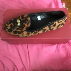 Leopard loafers
