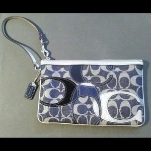 Coach Denim XL Wristlet