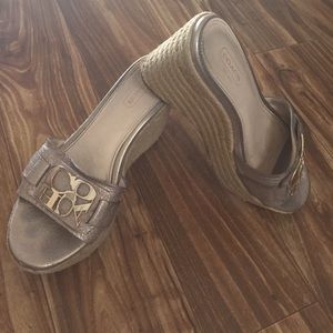 Coach wedge sandal