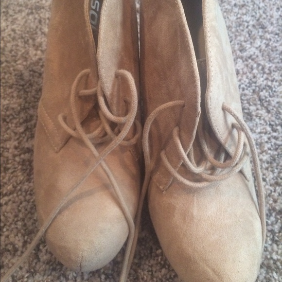 Soda Beige Booties BRAND NEW