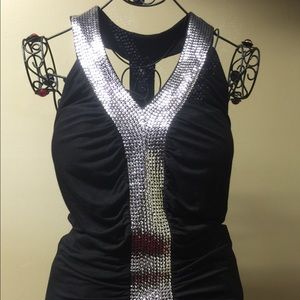Sequin embellished party top