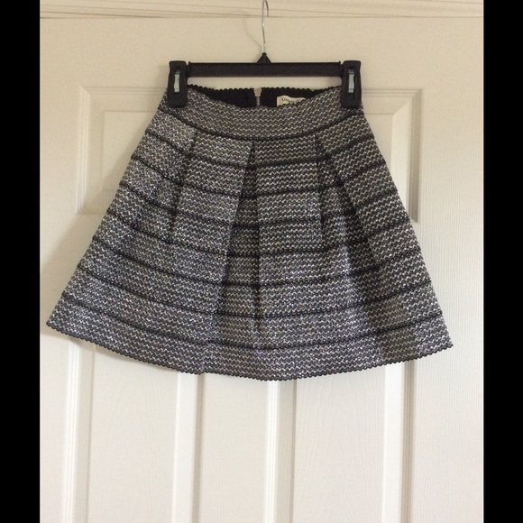 Ginger G brand bandage silver black skirt