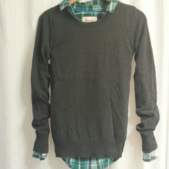 Basic grey crew neck sweater