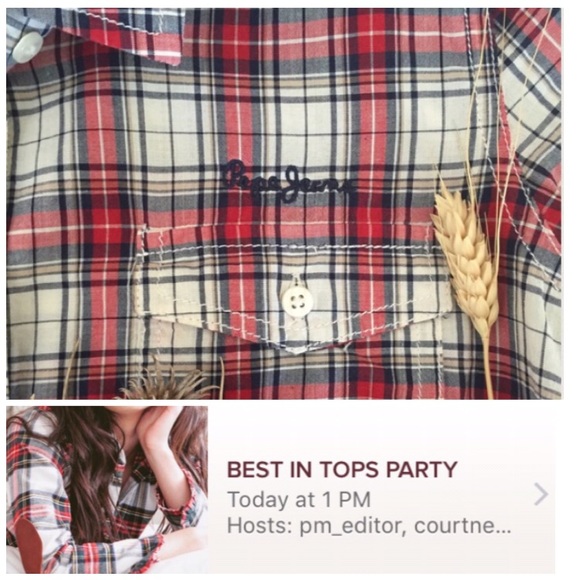EP, PTP, HP. Tartan Print Button Up Shirt - Picture 2 of 4