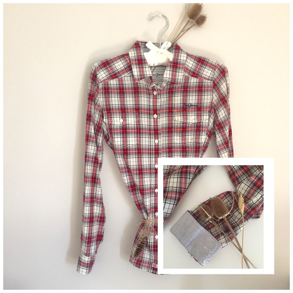 EP, PTP, HP. Tartan Print Button Up Shirt - Picture 3 of 4