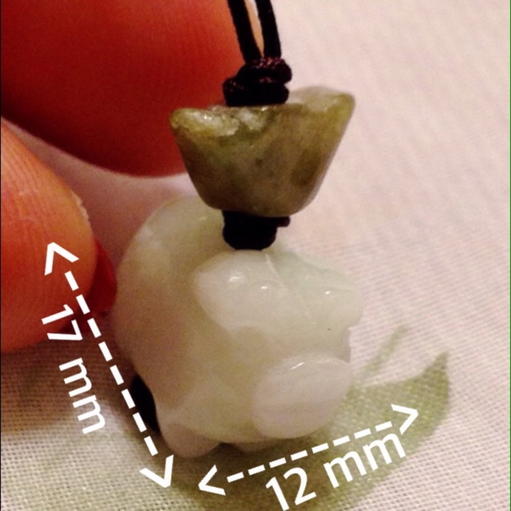 This nice & lucky purple Pig necklace is real Jade