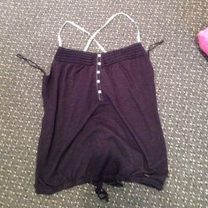 Navy crop top from Aeropostale