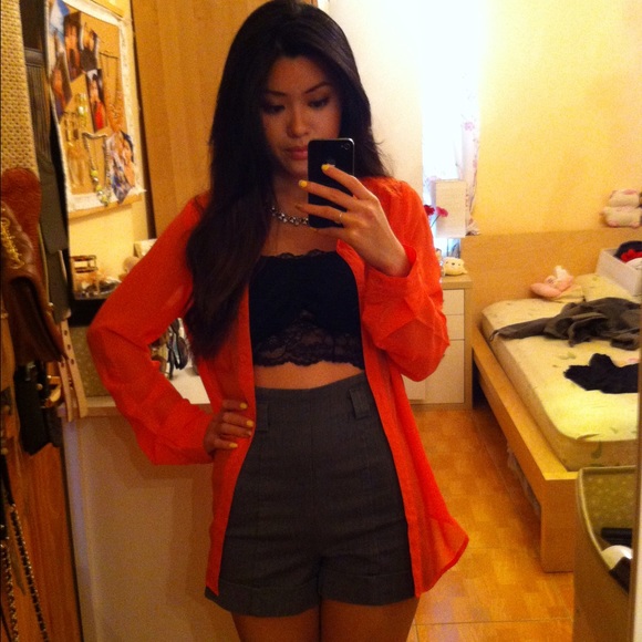 Pacsun Chiffon and lace blouse - Picture 3 of 3