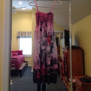 Knee length floral dress