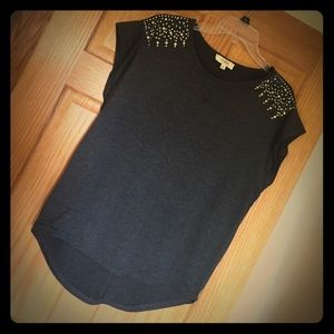 Omgee slate Short sleeved blouse