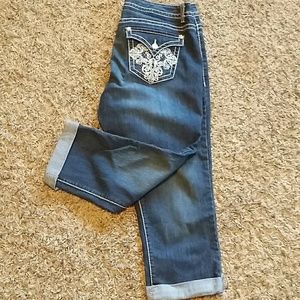 Nine West Crops w/Bling