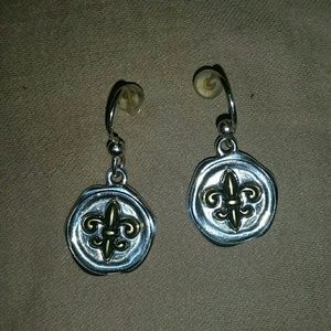 Brighton fleur-de-lis  earrings