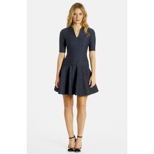 NEW LABEL Five Twelve Navy Jacquard Dress Size 6