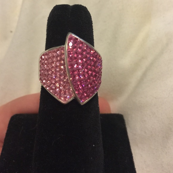 Pink Swarovski ring