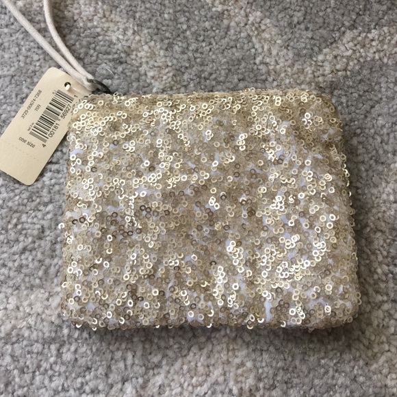 Aerie sequin coin purse NWT