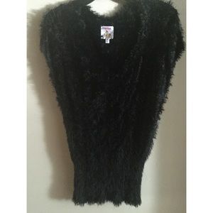 Faux fur top