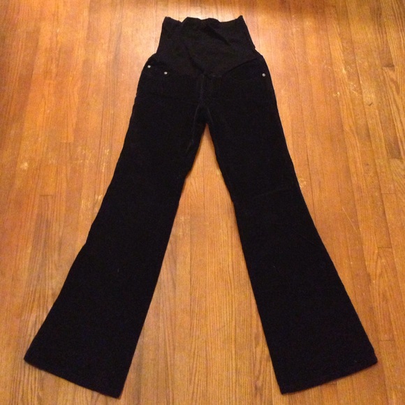 Mimi maternity black corduroy pants