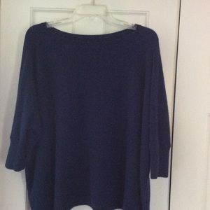 Cashmere boxy boat neck sweater.