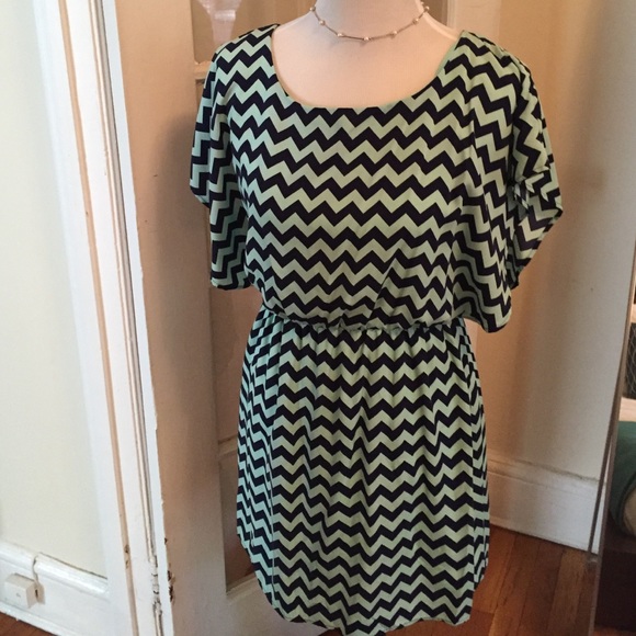 Chevron Print Dress