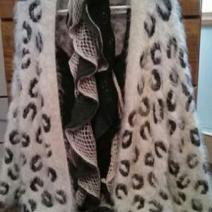 Long, extremely warm and fuzzy sparkly sweater!