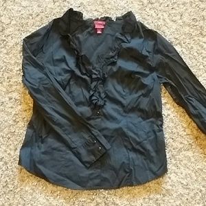 Long Sleeve Stretch Blouse