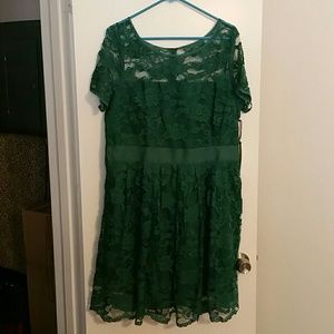 Modcloth green lace dress