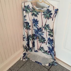 Sabo Skirt Palm Tree Dress Sz S