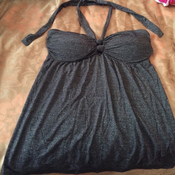 Guess jeans silver shimmer top