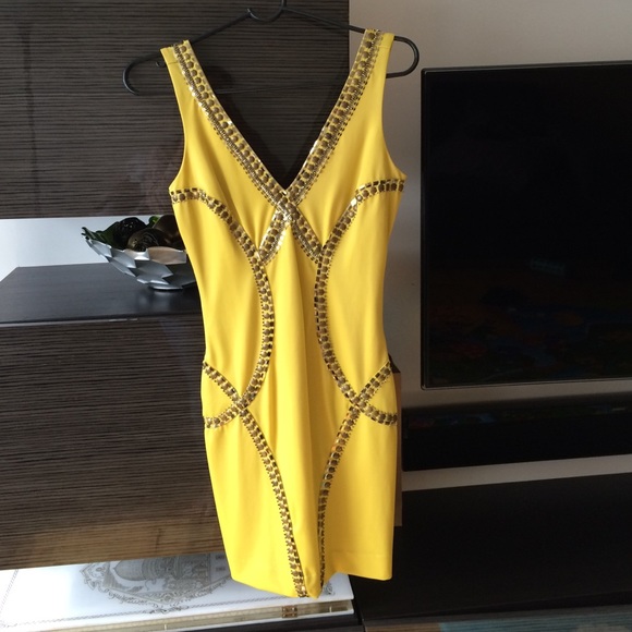 Bebe embellished dress