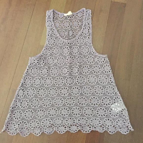 Lavender crochet top!!