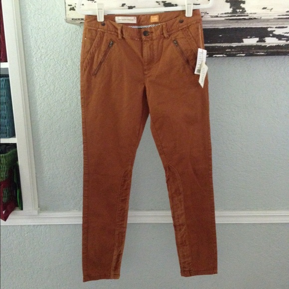 Anthropologie Pilcro Orange Picardy Jodhpurs - Picture 3 of 4