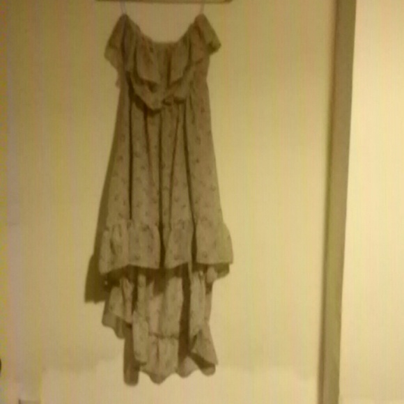 strapless sundress