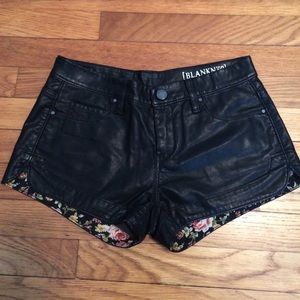 Blank NYC vegan leather shorts