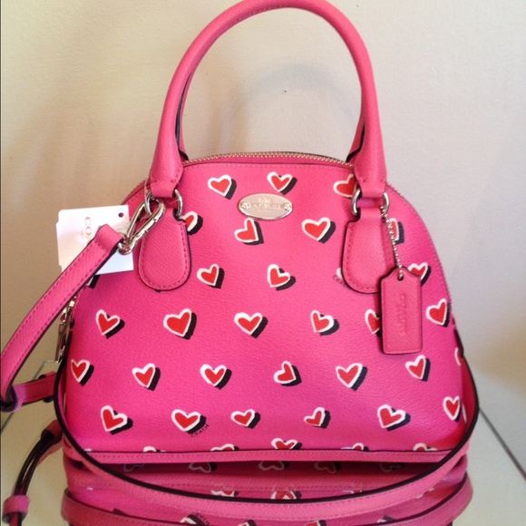 Coach Handbags - NWT COACH VALENTINE LIMITED ED. CORA DOME SATCHEL