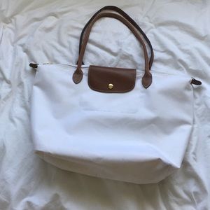 White Longchamp Le Pilage